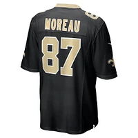 Men's Nike Foster Moreau  Black New Orleans Saints Team Game Jersey