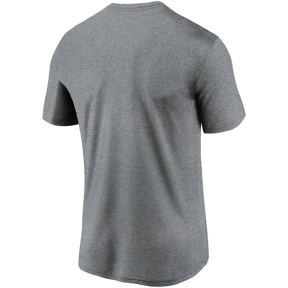 Men's Nike  Heather Gray New Orleans Saints Legend Wordmark T-Shirt