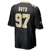 Men's Nike Khristian Boyd  Black New Orleans Saints Game Jersey