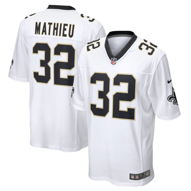 Maillot de match Nike Tyrann Mathieu des New Orleans Saints pour homme, blanc