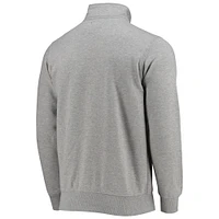 Men's Starter Gray New Orleans Saints Throwback Heisman Quarter-Zip Jacket