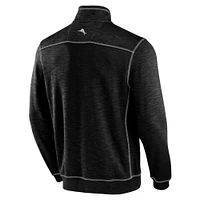Sweat-shirt à demi-zip Tommy Bahama pour homme, noir, New Orleans Saints, grande taille, Tobago Bay