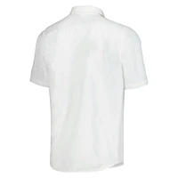 Men's Tommy Bahama White New Orleans Saints Sport Coconut Point Palm Vista IslandZone Button-Up Camp Shirt