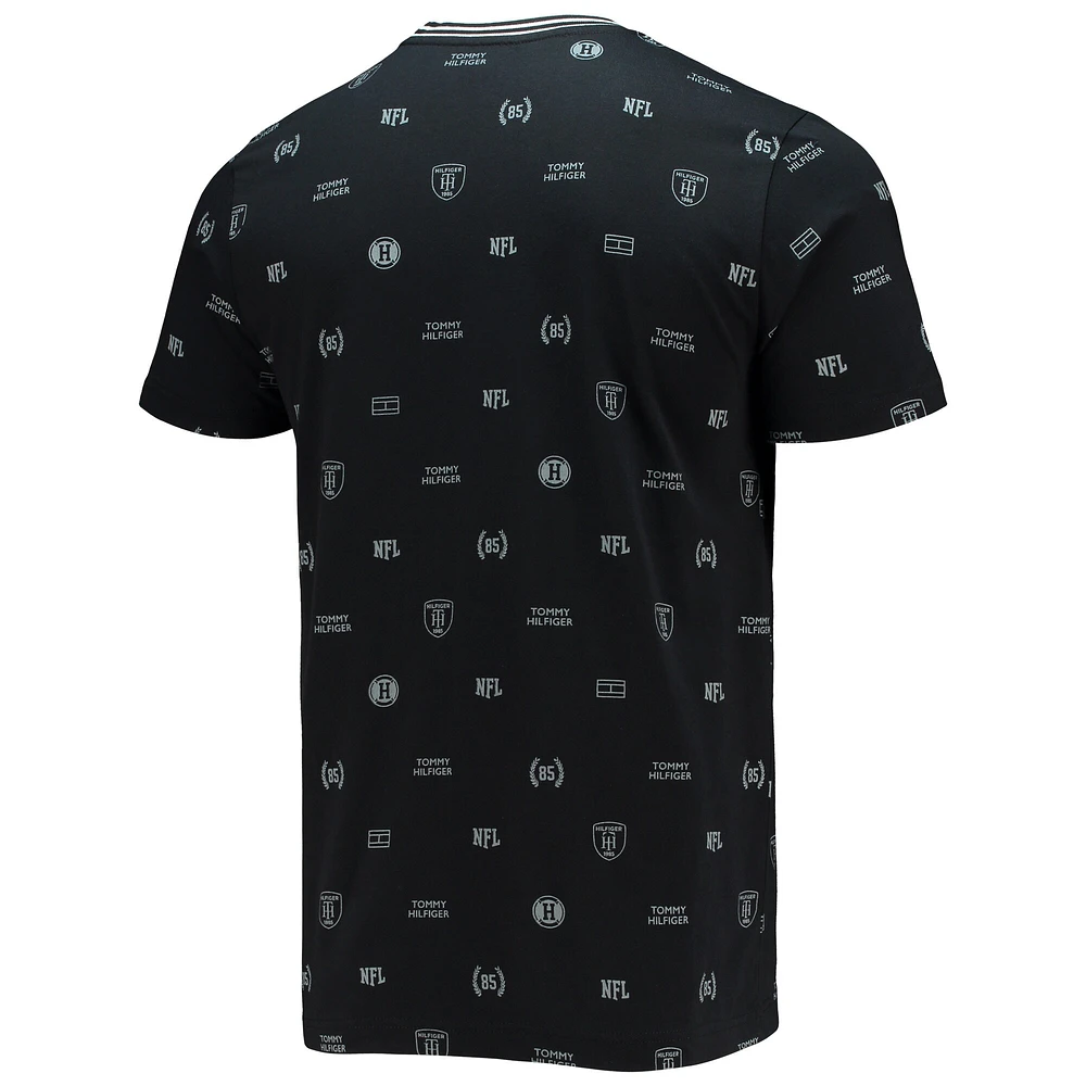 Men's Tommy Hilfiger Black New Orleans Saints Essential Pocket T-Shirt