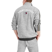 Men's Tommy Hilfiger Heathered Gray New Orleans Saints Mario Quarter-Zip Jacket