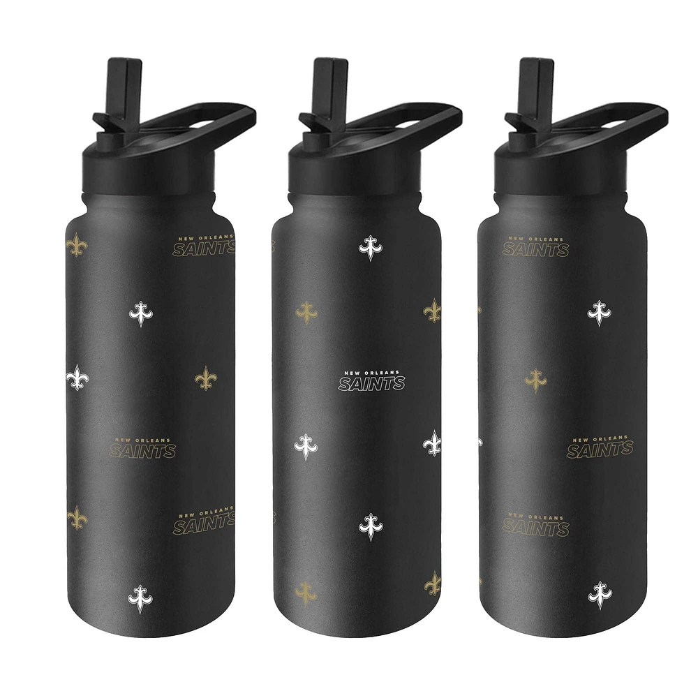Bouteille de 34 oz de boisson rafraîchissante Steep and Repeat des New Orleans Saints