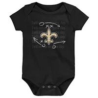 Newborn & Infant New Orleans Saints Team Starter 3-Pack Bodysuit Set