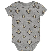 Newborn & Infant New Orleans Saints Team Starter 3-Pack Bodysuit Set