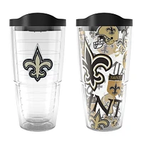 Tervis New Orleans Saints NFL Lot de 2 allover et emblème