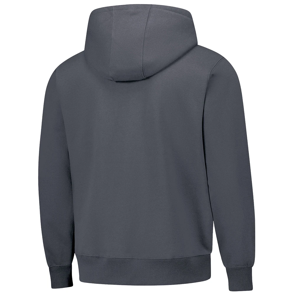 Unisex Dunbrooke  Graphite New Orleans Saints Defender Quarter-Zip Hoodie