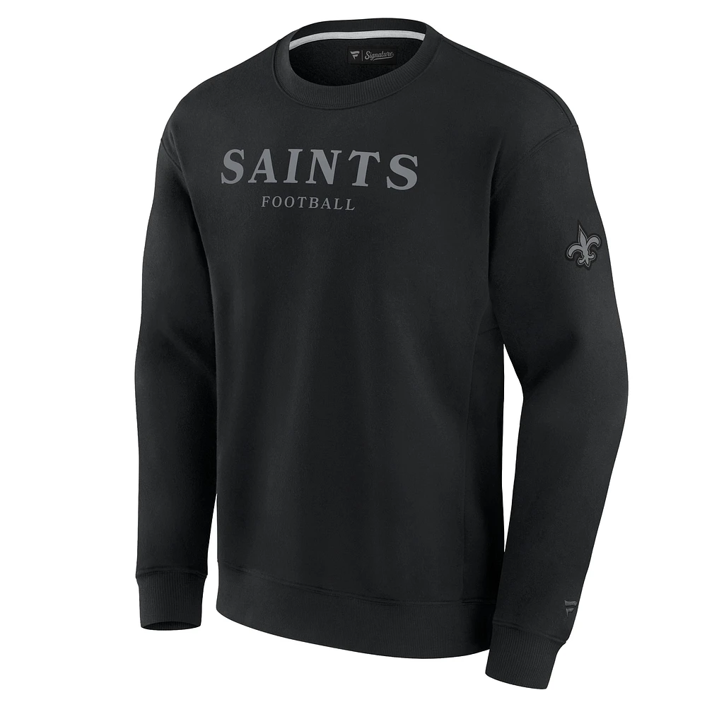 Unisex Fanatics  Black New Orleans Saints Elements Unlimited Fleece Pullover Sweatshirt