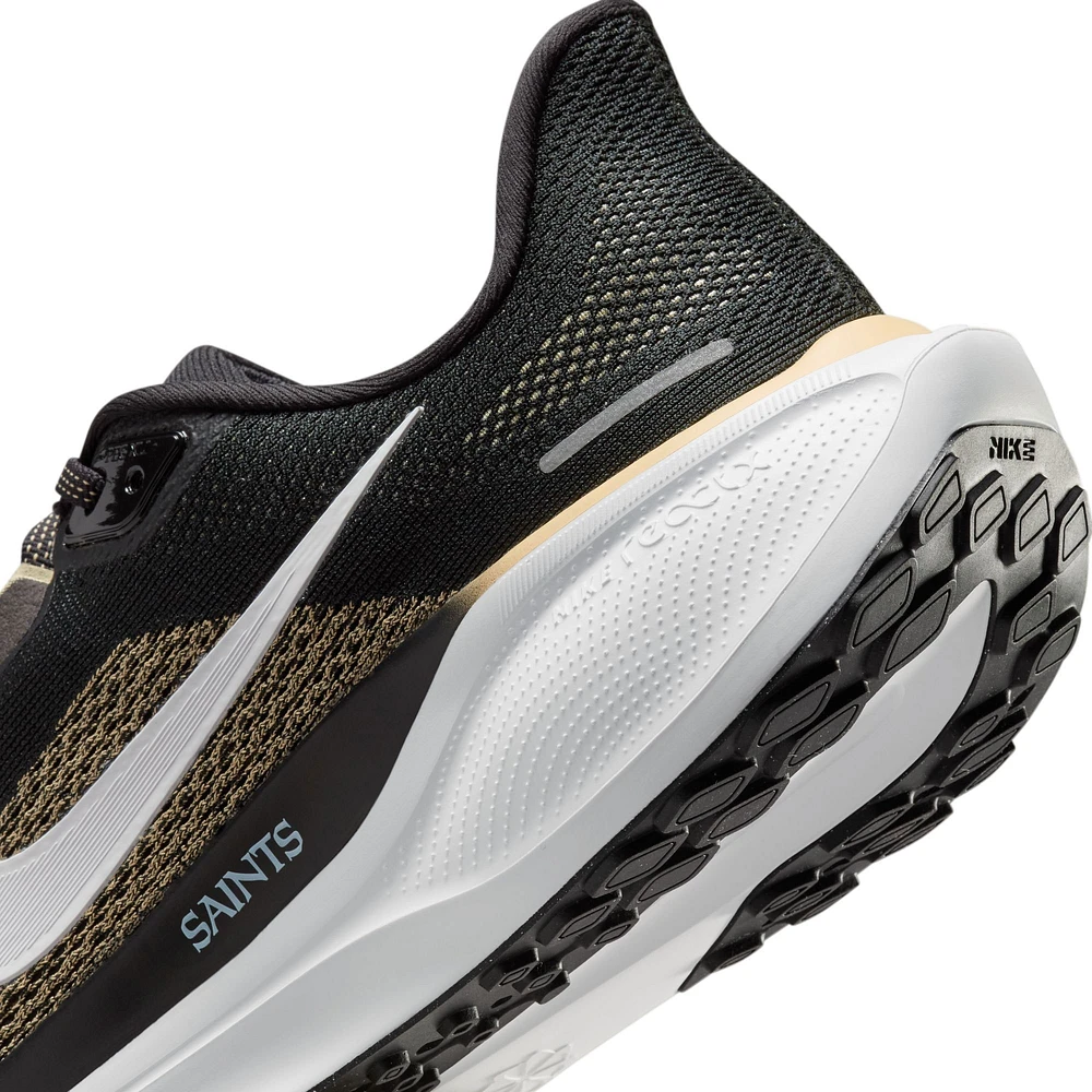 Chaussures de course unisexes Nike Zoom Pegasus 41 noires des New Orleans Saints