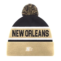 Unisex Starter Gold New Orleans Saints Cuffed Knit Hat with Pom