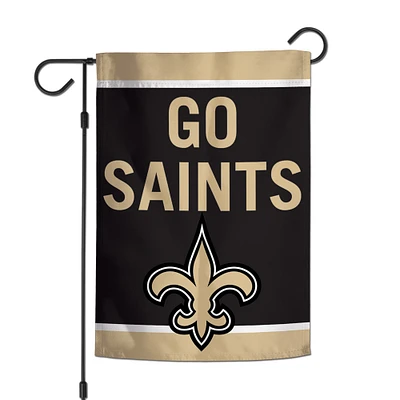 WinCraft New Orleans Saints Team Drapeau de jardin 2 faces 12'' x 18''
