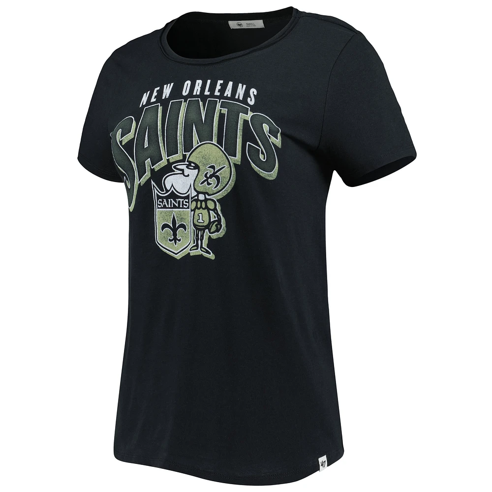 T-shirt '47 noir New Orleans Saints Treasure Frankie pour femme