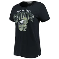 T-shirt '47 noir New Orleans Saints Treasure Frankie pour femme