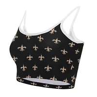 Women's Concepts Sport Black New Orleans Saints Gauge Lounge Bralette