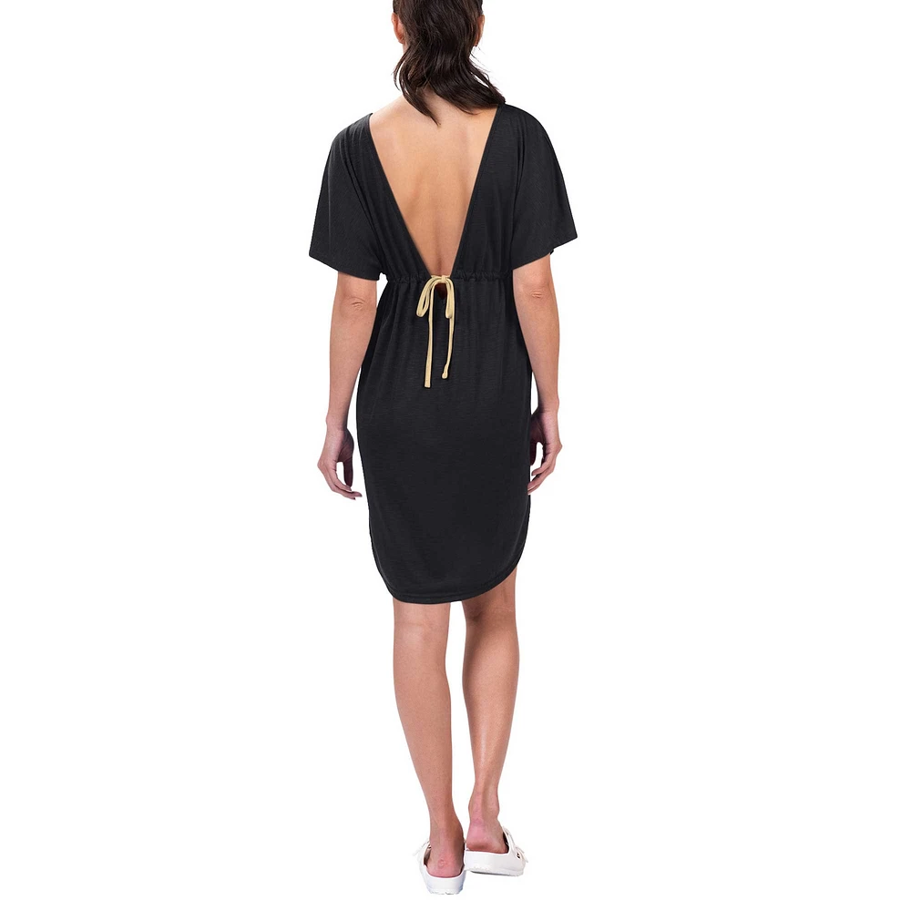 Women's G-III 4Her by Carl Banks Black New Orleans Saints Versus Swim Cover-Up
