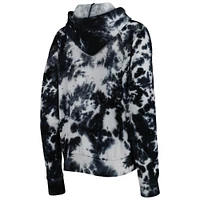 Women's New Era Black Orleans Saints Cloud Dye Fleece Pullover Hoodie