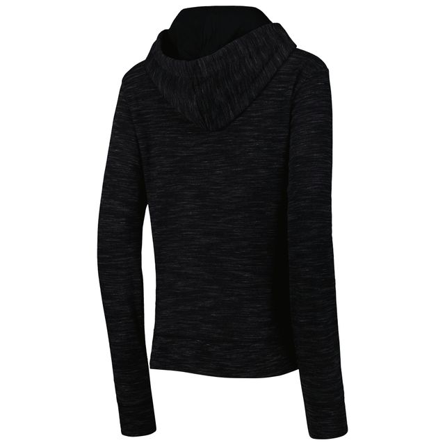 Sweat à capuche noir New Orleans Saints Reverse Full Zip pour femme Era