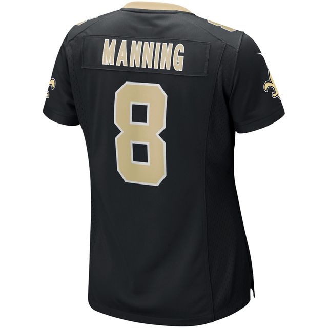 Maillot de joueur retraité Nike Archie Manning pour femme, noir, New Orleans Saints Game