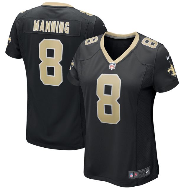 Maillot de joueur retraité Nike Archie Manning pour femme, noir, New Orleans Saints Game