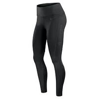 Women's Nike Black New Orleans Saints Edge Wordmark Performance Leggings