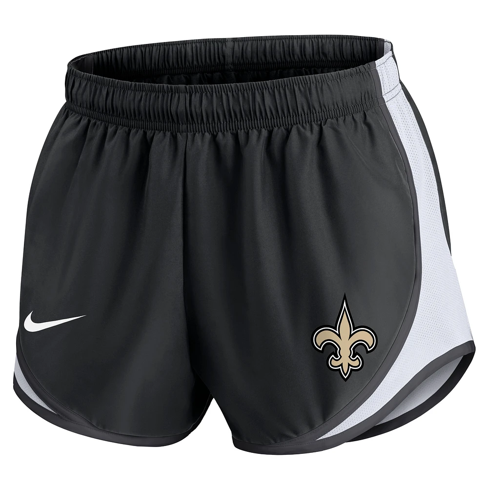 Women's Nike Black New Orleans Saints Performance Tempo Shorts
