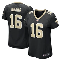Maillot de match Nike Bub Means Black New Orleans Saints pour femme