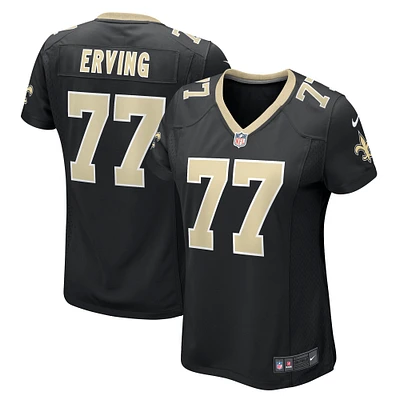 Maillot de match Nike Cameron Erving des New Orleans Saints pour femme, noir