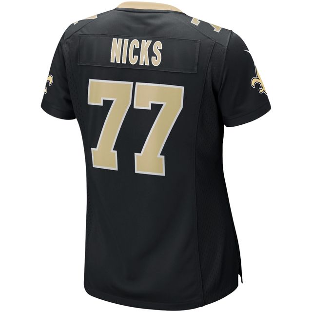 Maillot de joueur retraité Nike Carl Nicks pour femme, noir, New Orleans Saints Game