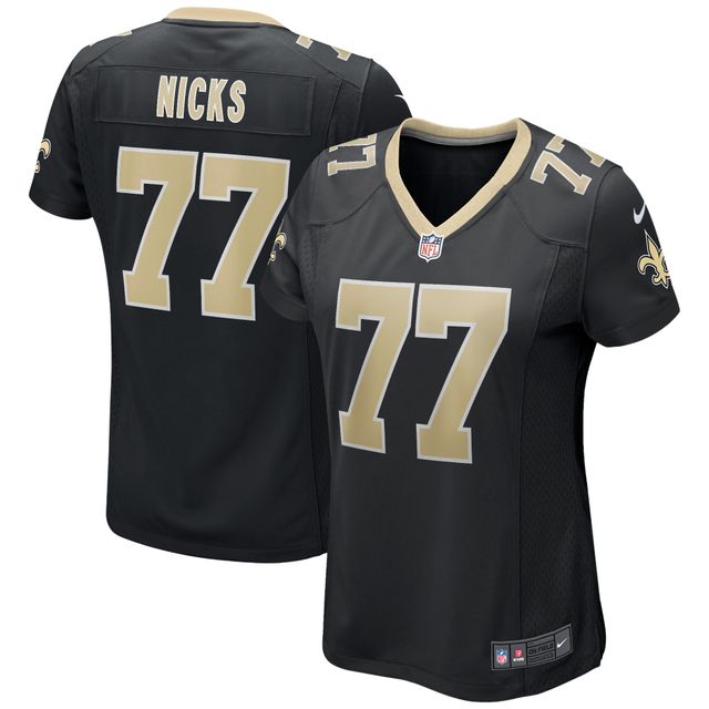Maillot de joueur retraité Nike Carl Nicks pour femme, noir, New Orleans Saints Game