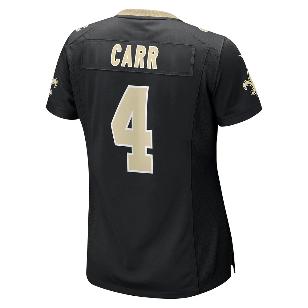 Women's Nike Derek Carr Black New Orleans Saints Game Jersey