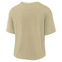 Women's Nike Gold/Black New Orleans Saints High Hip Fashion T-Shirt