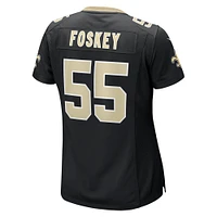 Maillot de jeu d'équipe Nike Isaiah Foskey pour femme, noir, New Orleans Saints