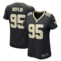 Women's Nike Jack Heflin  Black New Orleans Saints Team Game Jersey
