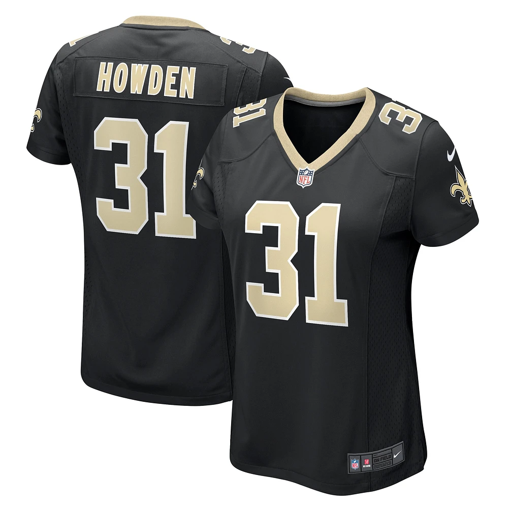 Women's Nike Jordan Howden Black New Orleans Saints Team Game Jersey
