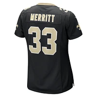 Women's Nike Kirk Merritt  Black New Orleans Saints Team Game Jersey