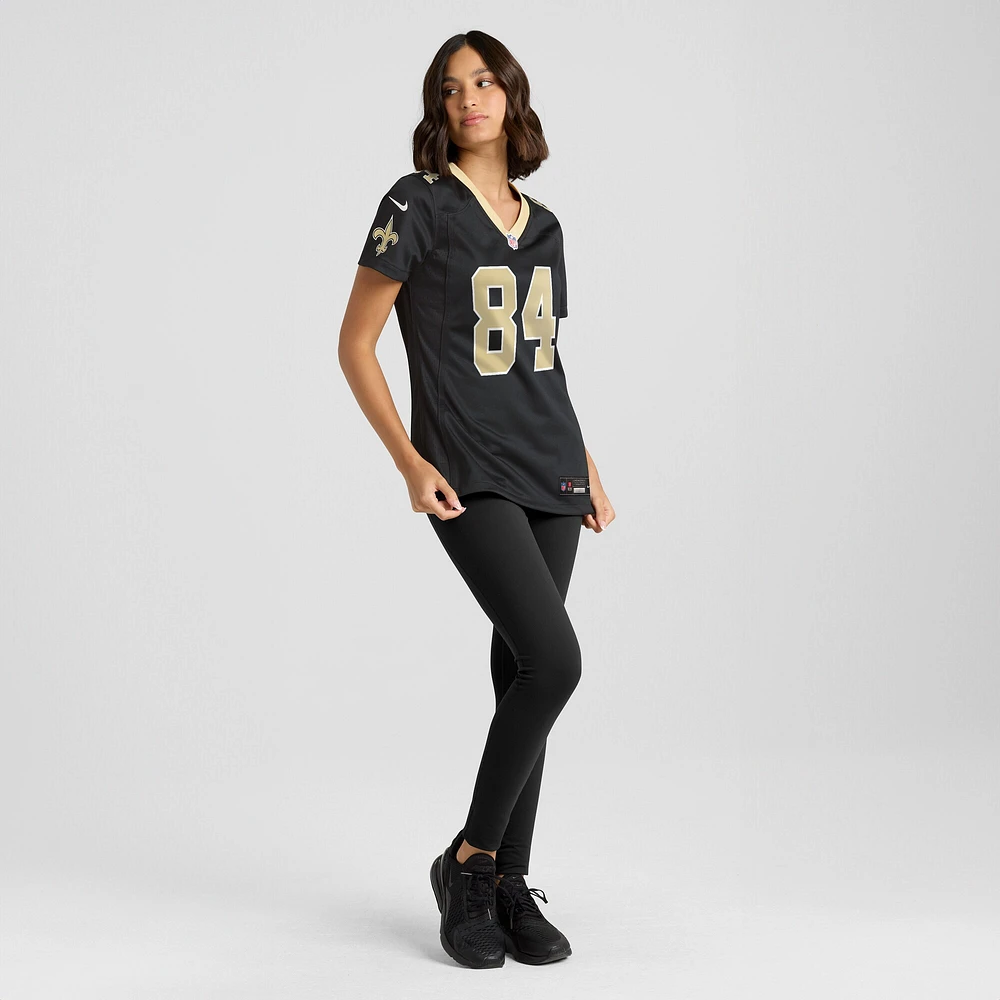 Maillot de match Nike Mason Tipton noir pour femme des New Orleans Saints