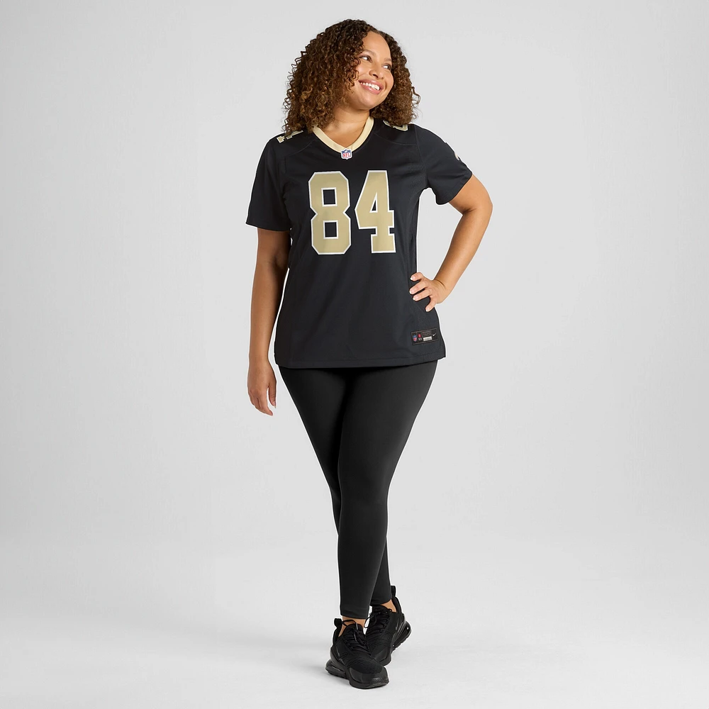 Maillot de match Nike Mason Tipton noir pour femme des New Orleans Saints