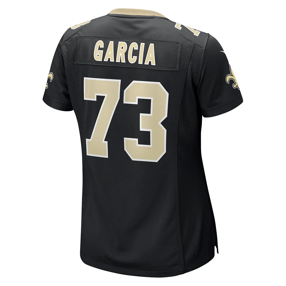 Maillot de match l'équipe Nike Max Garcia des New Orleans Saints pour femme, noir