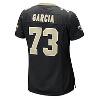 Maillot de match l'équipe Nike Max Garcia des New Orleans Saints pour femme, noir