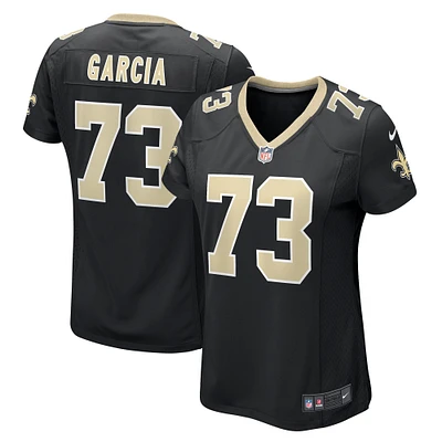 Maillot de match l'équipe Nike Max Garcia des New Orleans Saints pour femme, noir
