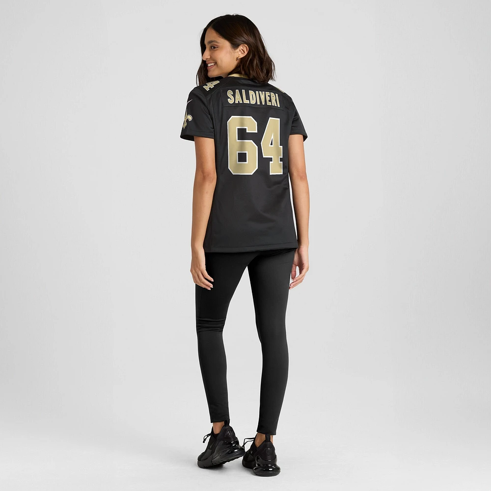 Women's Nike Nick Saldiveri  Black New Orleans Saints Team Game Jersey