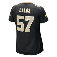 Women's Nike Niko Lalos  Black New Orleans Saints Team Game Jersey