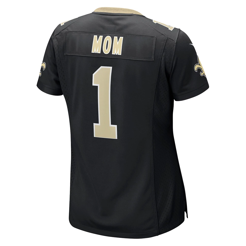Women's Nike Number 1 Mom Black New Orleans Saints Game Jersey