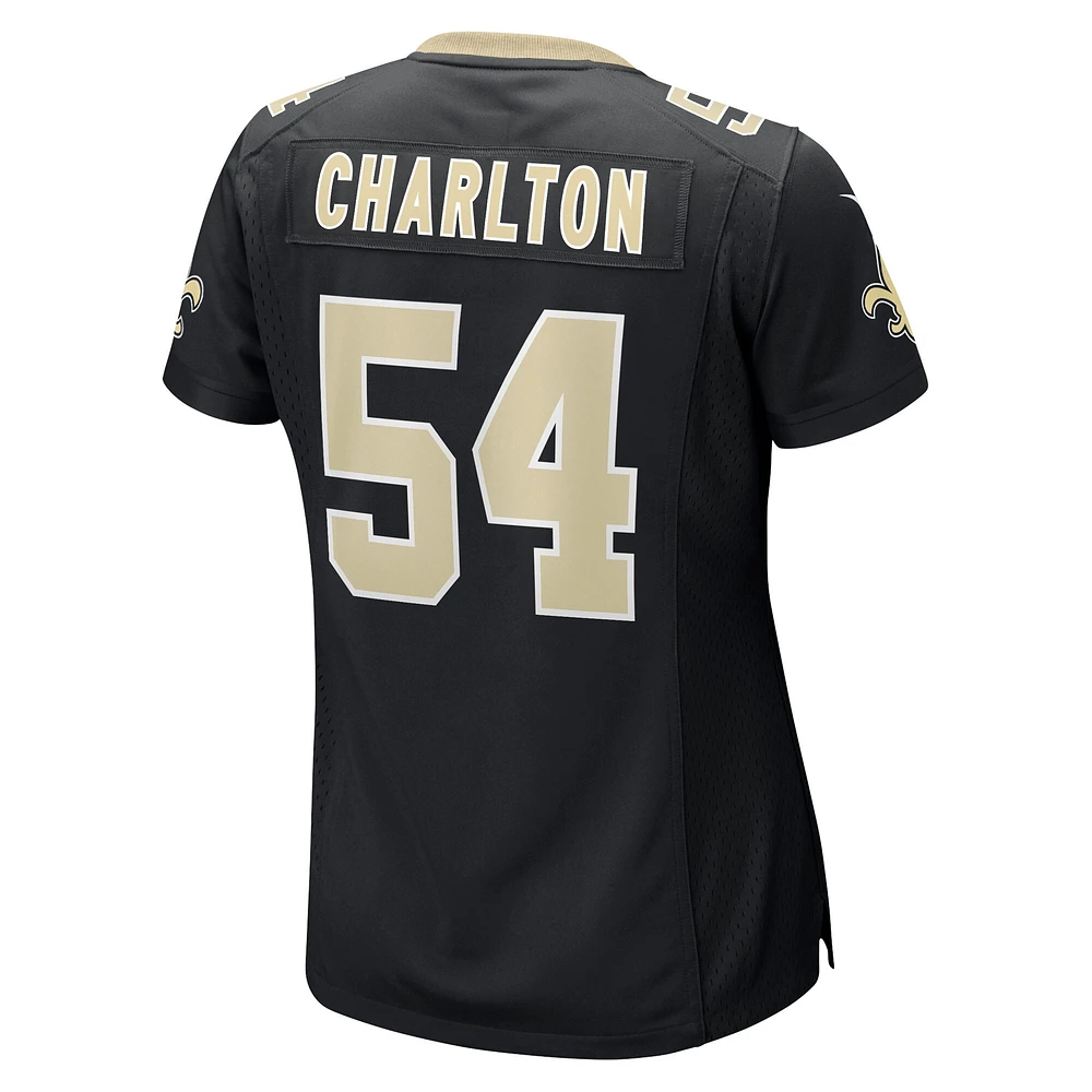 Women's Nike Taco Charlton Black New Orleans Saints Game Player Jersey