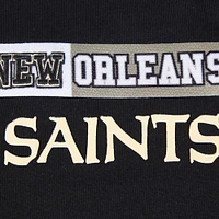 Women's Pro Standard Black New Orleans Saints Split Logo Full-Zip Hoodie