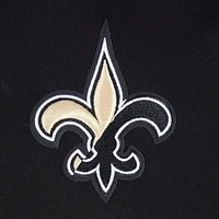 Women's Pro Standard Black New Orleans Saints Split Logo Full-Zip Hoodie