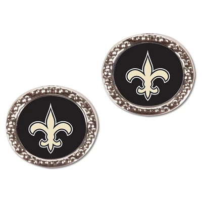 Boucles d'oreilles à tige ronde WinCraft New Orleans Saints pour femme